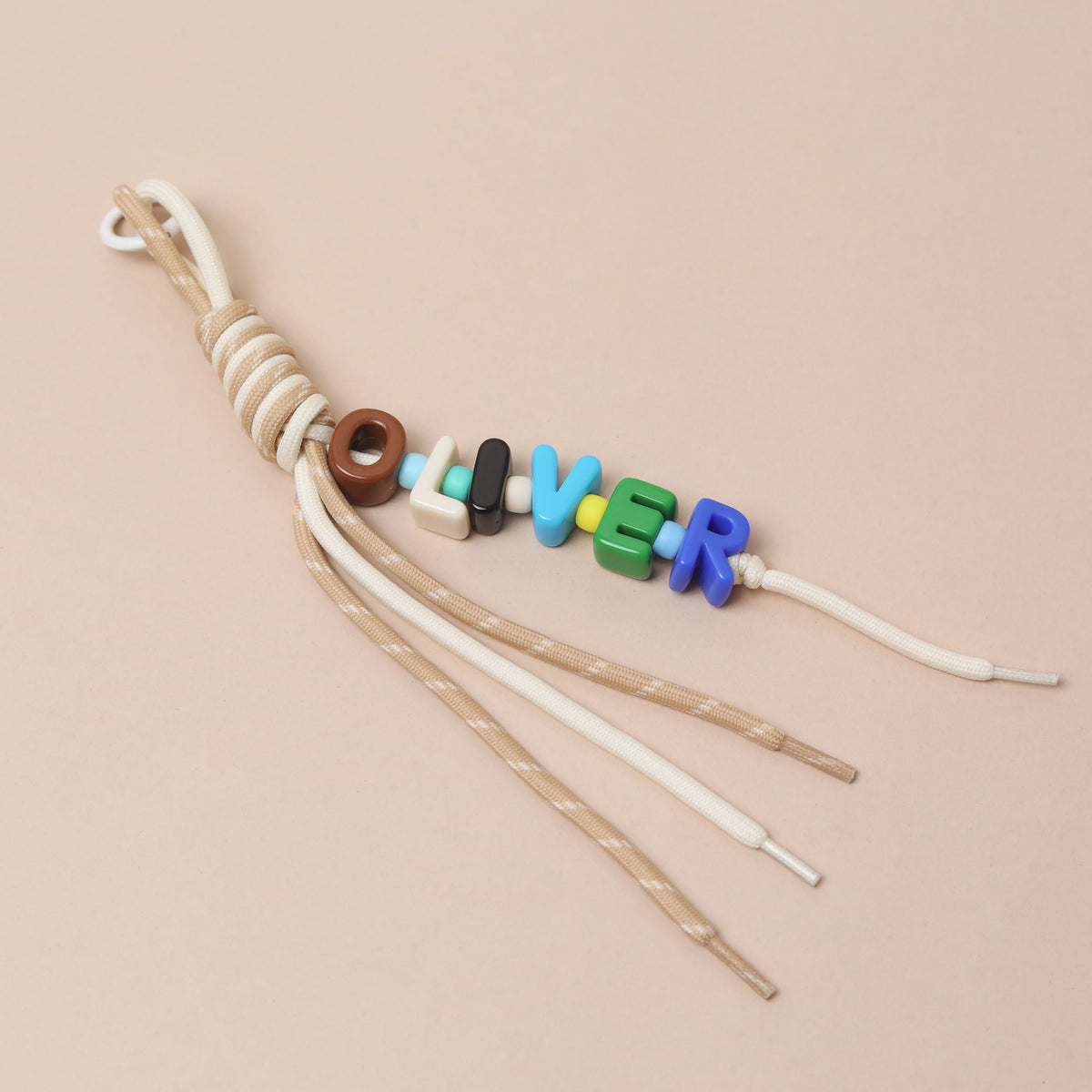 Personalised Swirly Whirly Confetti Bag Charm