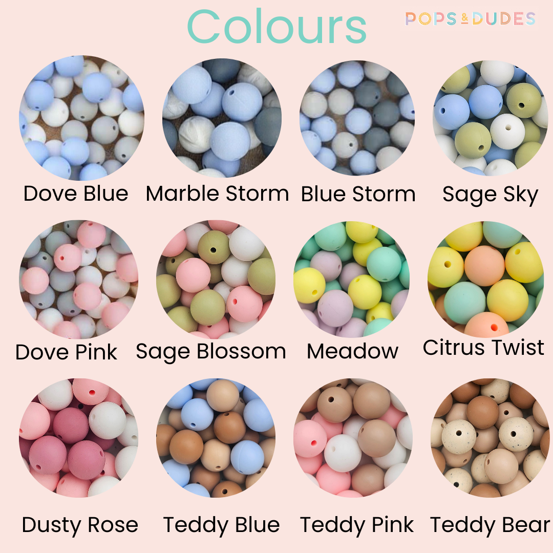 Personalised Hexagon Silicone Dummy Clip