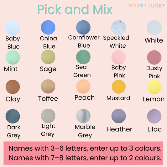 Personalised Pick & Mix Dummy Clip