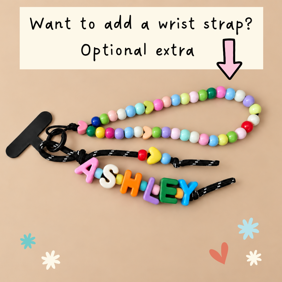 Personalised 3-in-1 Phone Charm, Bag Charm & Keyring