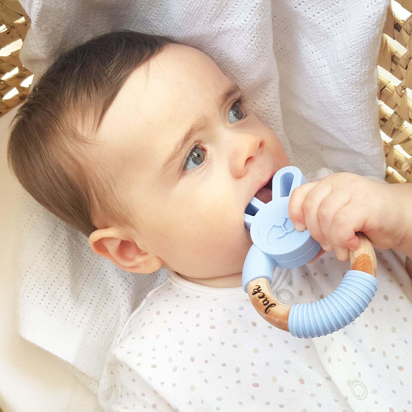 Personalised Engraved Bunny Baby Teether