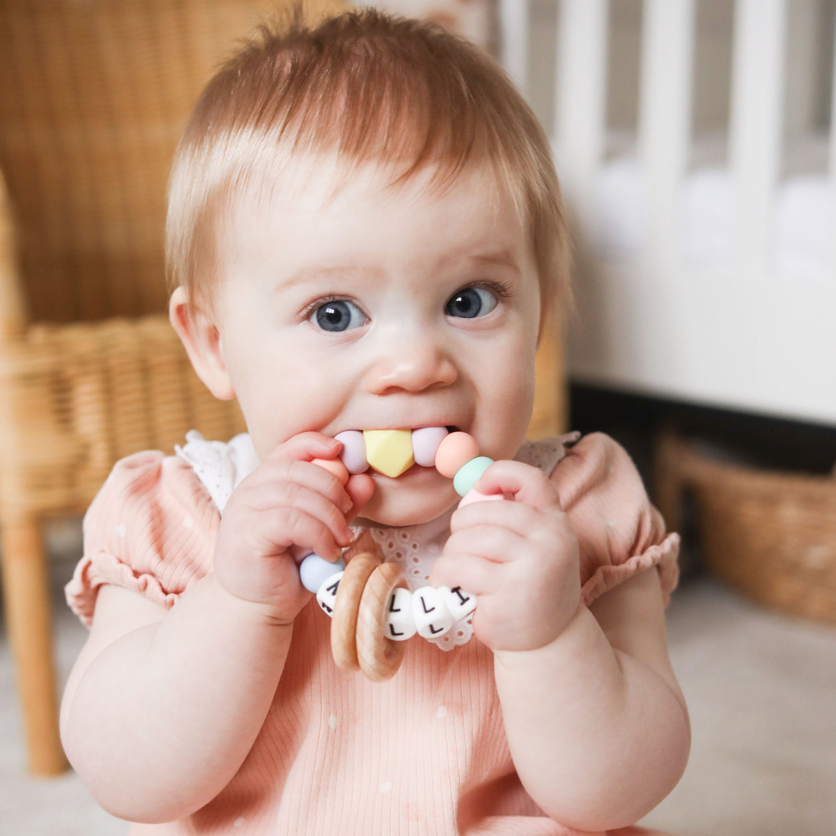 Personalised Pastel Baby Teether