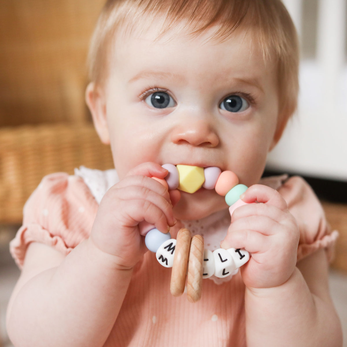 Personalised Pastel Baby Teether