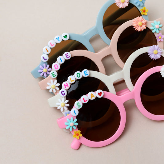 Personalised Children's Round Flower Sunglasses
