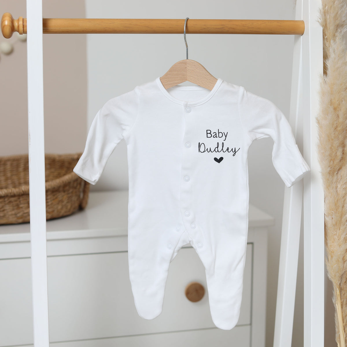 Personalised Baby Name Sleepsuit