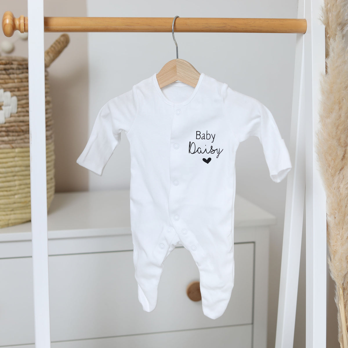 Personalised Baby Name Sleepsuit