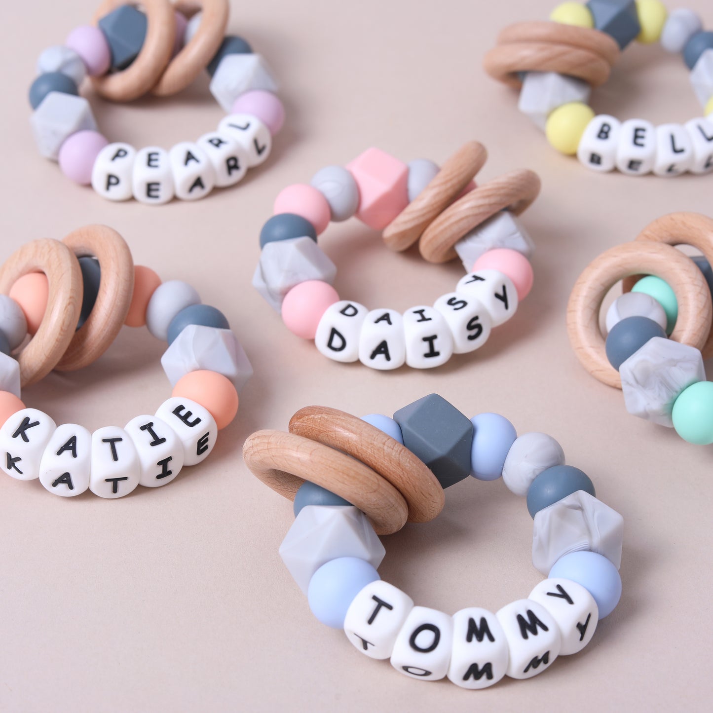 Personalised Marble Baby Teether