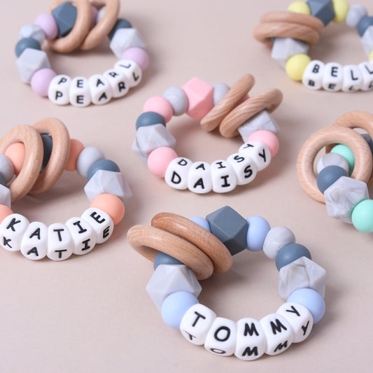 Personalised Marble Baby Teether
