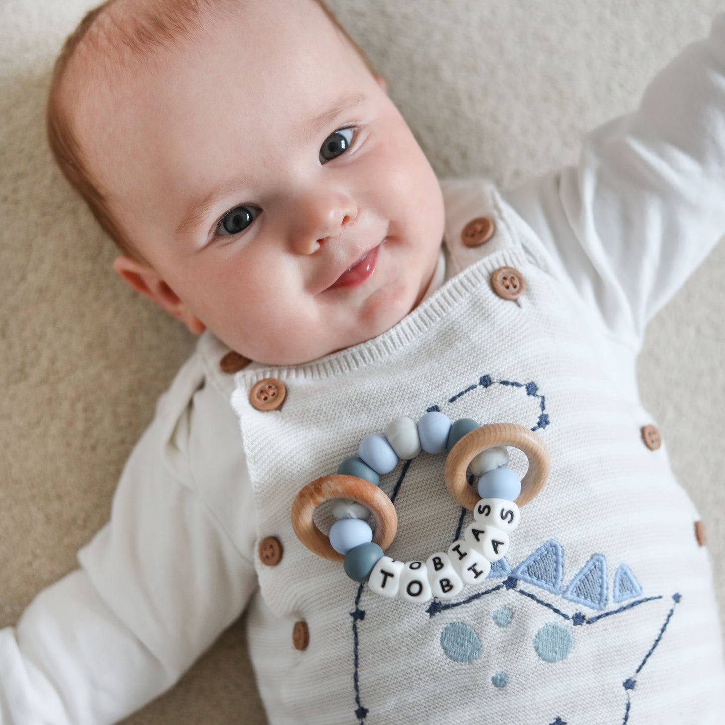 Personalised Classic Silicone Baby Teether