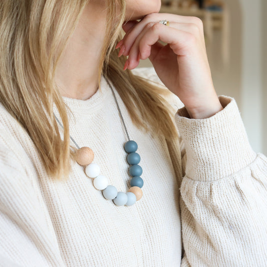 Custom Silicone & Wooden Teething Necklace