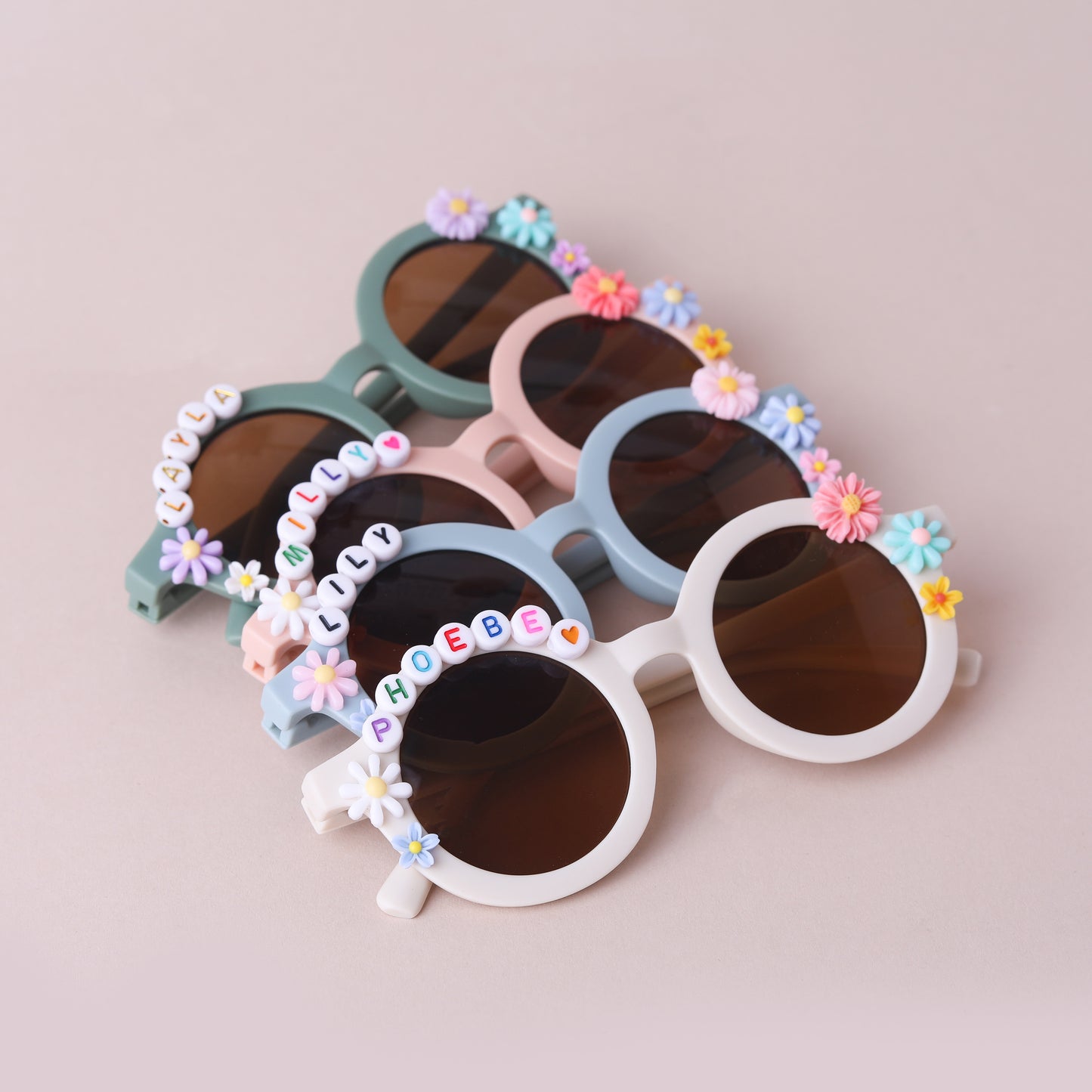 Personalised Children's Round Flower Sunglasses