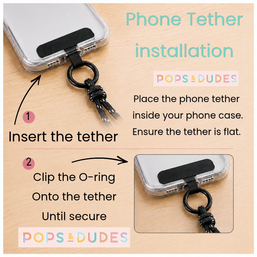 Personalised 3-in-1 Phone Charm, Bag Charm & Keyring