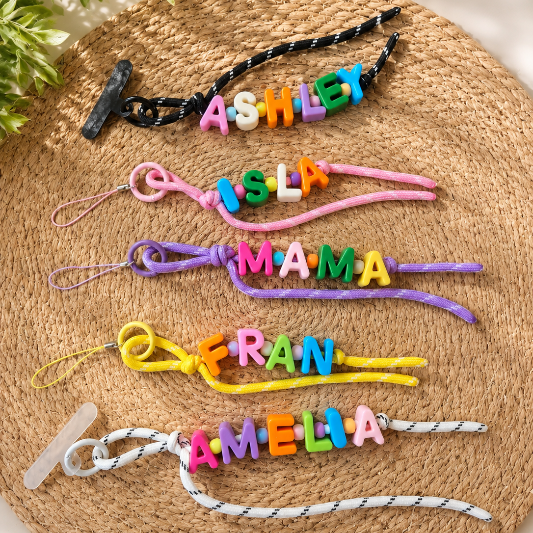 Personalised 3-in-1 Phone Charm, Bag Charm & Keyring