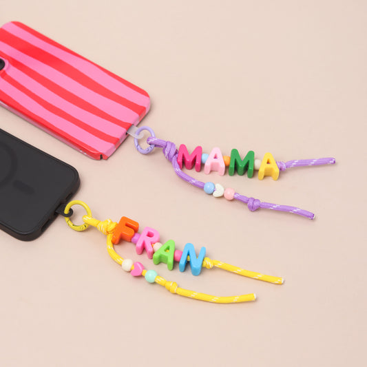 Personalised 3-in-1 Phone Charm, Bag Charm & Keyring