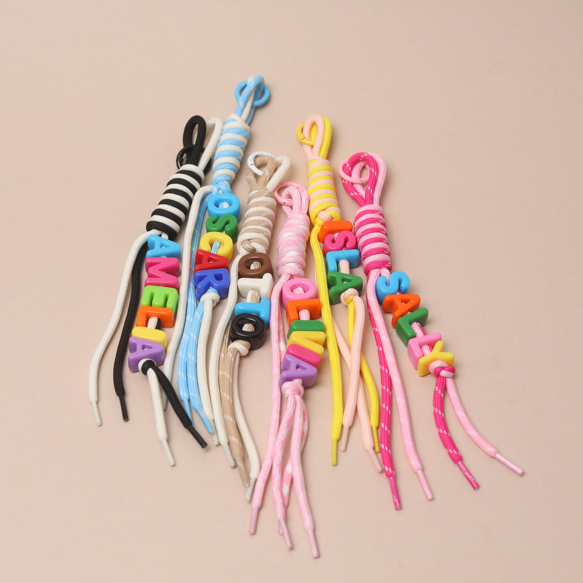 Personalised Swirly Whirly Classic Bag Charm